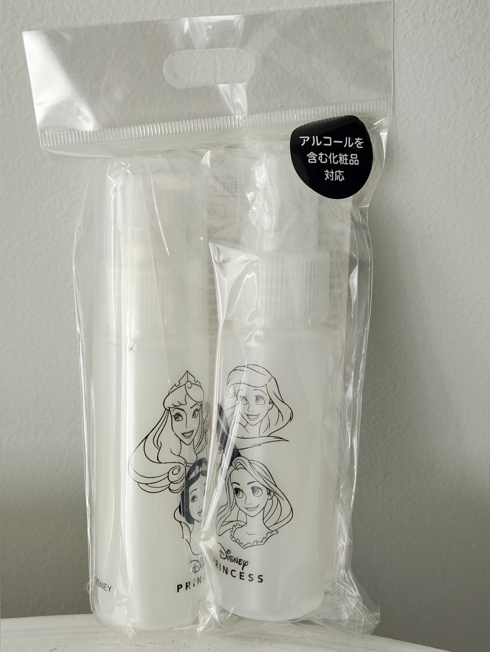 Disney Parks Tokyo Disney Princess Travel Spray & Pump Bottle Set NEW & Sealed